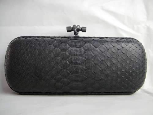 Bottega Veneta Clutches New Knot 8652 black snake